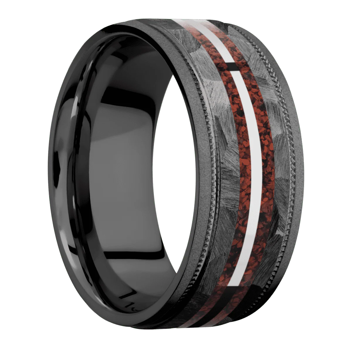 Zirconium + Rock , Bead Finish
