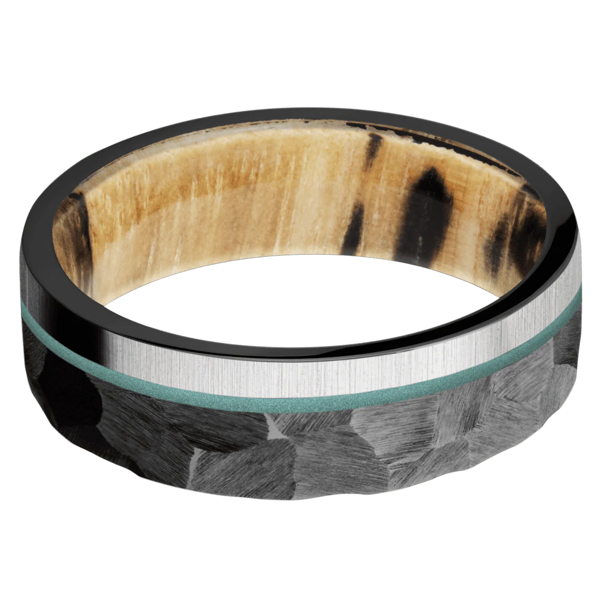 Zirconium + Rock , Crosssatinsilver Finish + Spalted Tamarind - Image 3