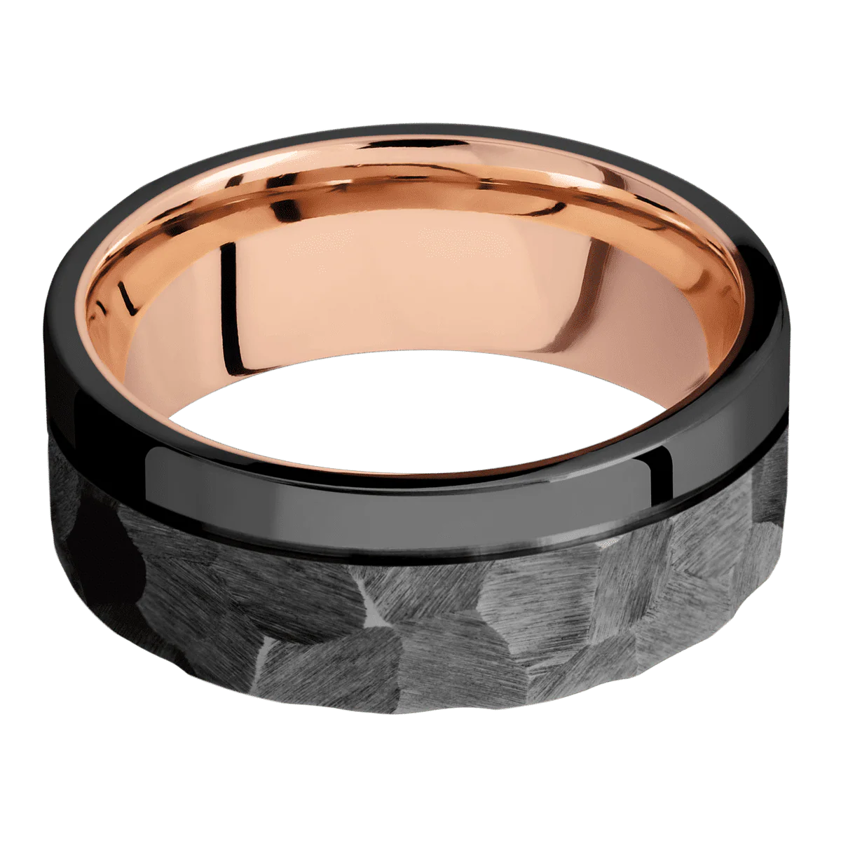 Zirconium + Rock , Polish Finish + 14K Rose Gold - Image 3