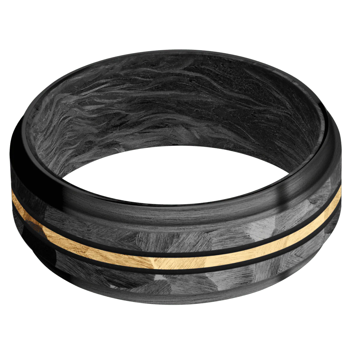 Zirconium + Rock , Satin Finish + Forged Carbon Fiber - Image 3
