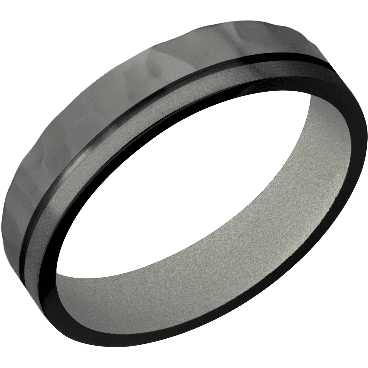 Zirconium + Rockpolish , Bead Finish + Gun Metal Grey - Image 2