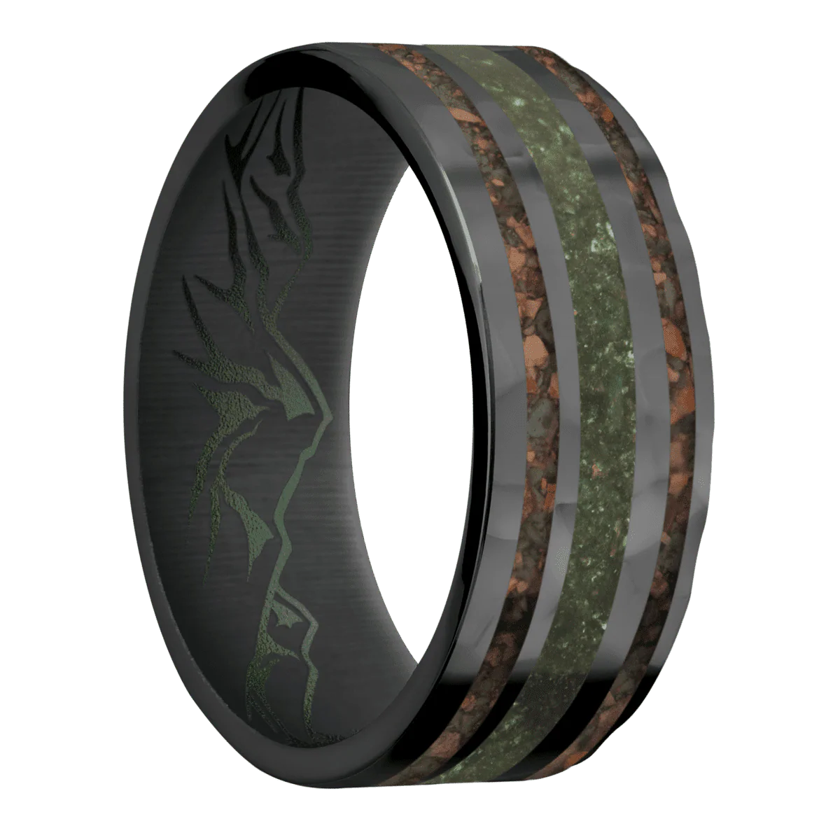 Zirconium + Rockpolish Finish + Highland Green