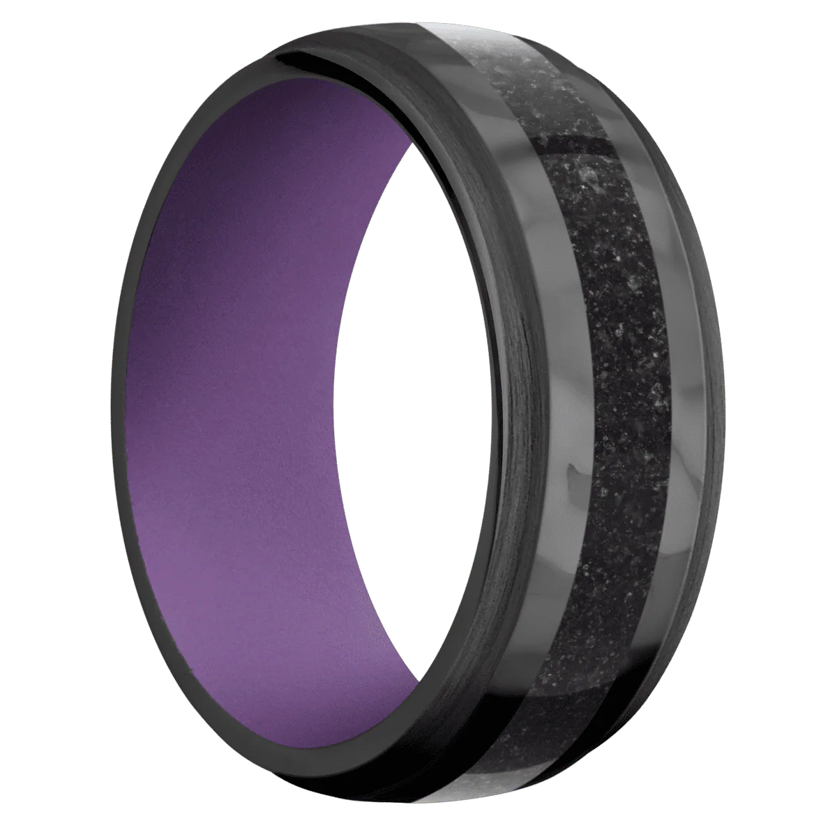 Zirconium + Rockpolish , Satin Finish + Wild Purple