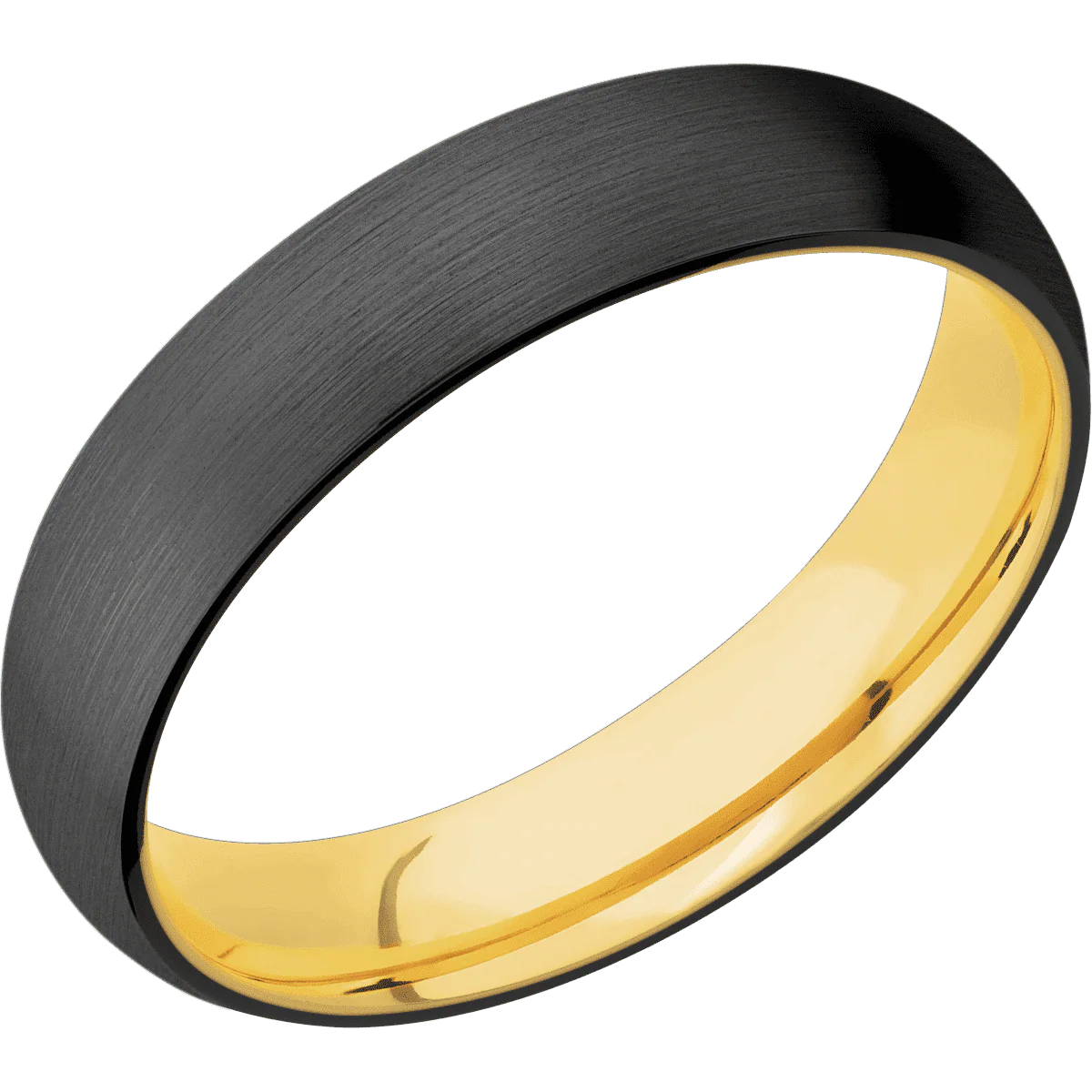 Zirconium + Satin Finish + 18K Yellow Gold - Image 2