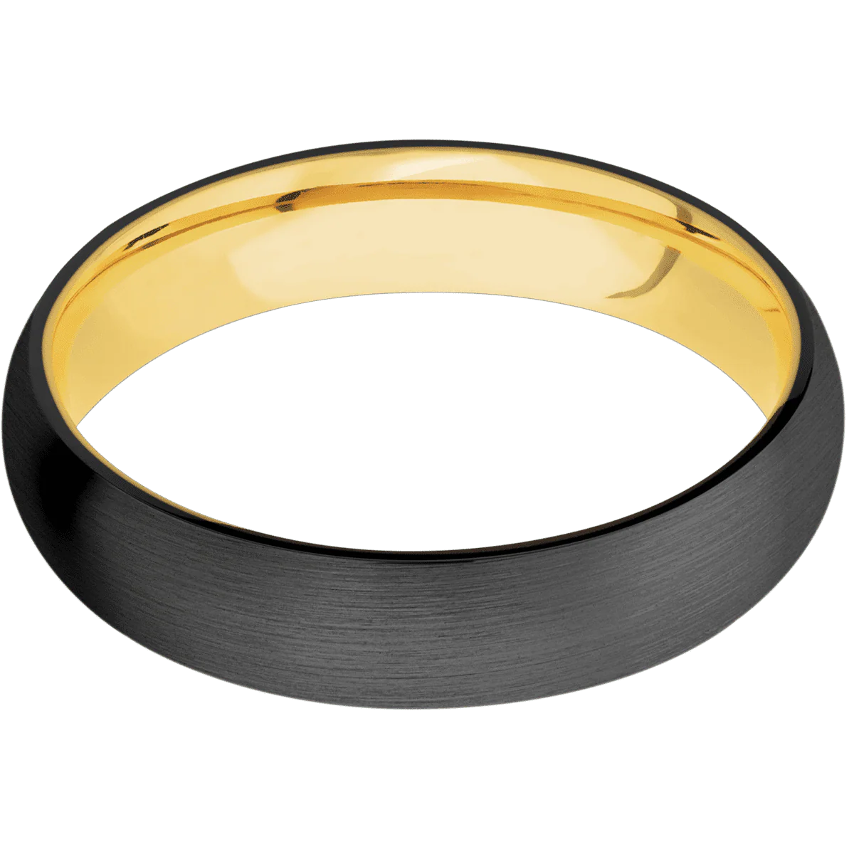 Zirconium + Satin Finish + 18K Yellow Gold - Image 3