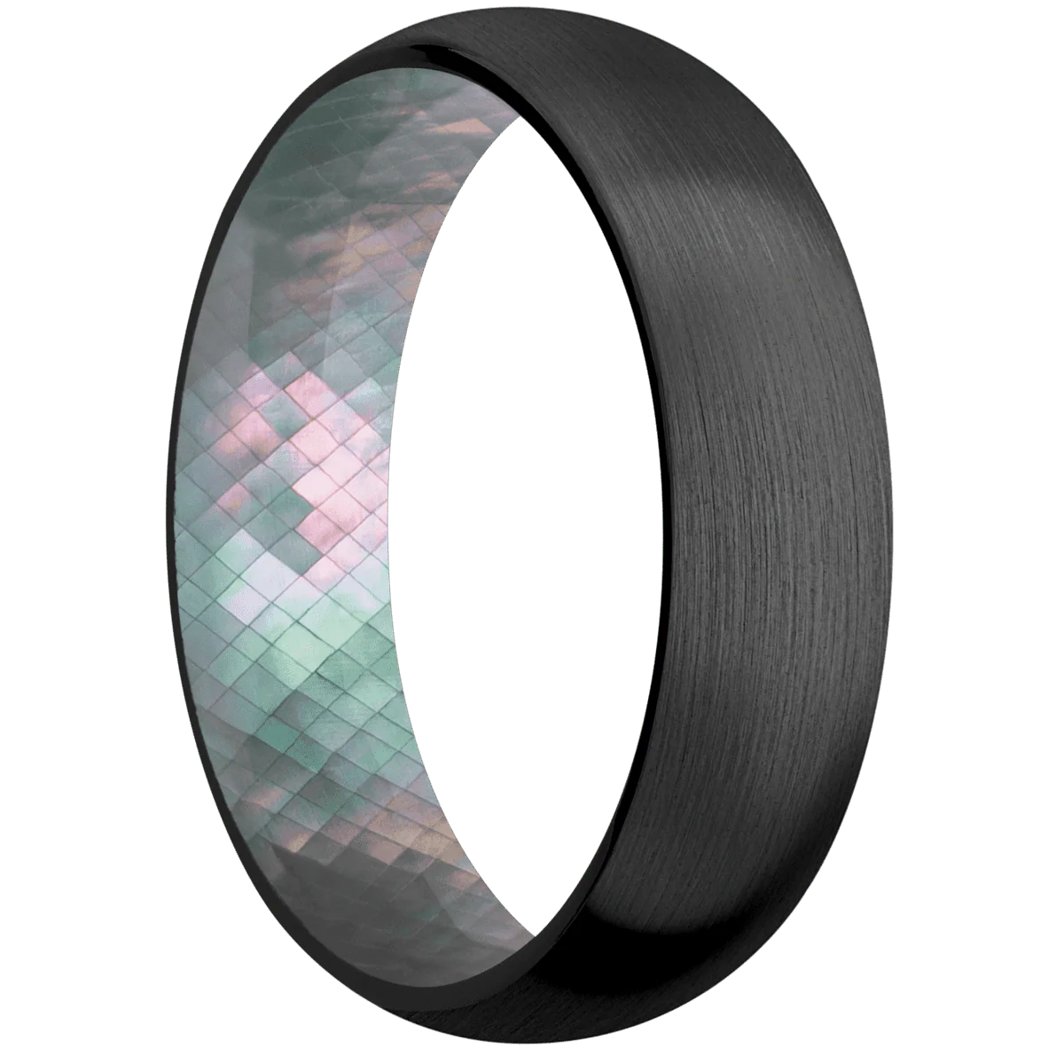 Zirconium + Satin Finish + Black Mother of Pearl