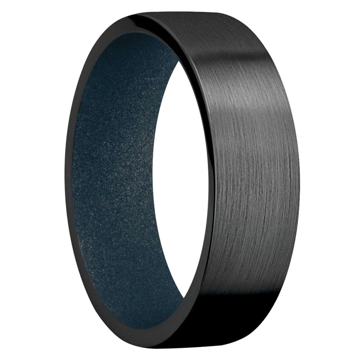 Zirconium + Satin Finish + Blue Titanium