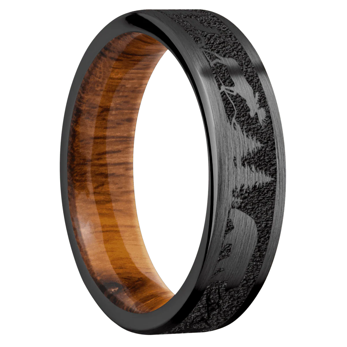 Zirconium + Satin Finish + Desert Iron Wood