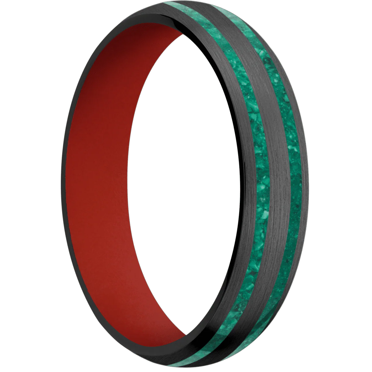Zirconium + Satin Finish + Red Apple