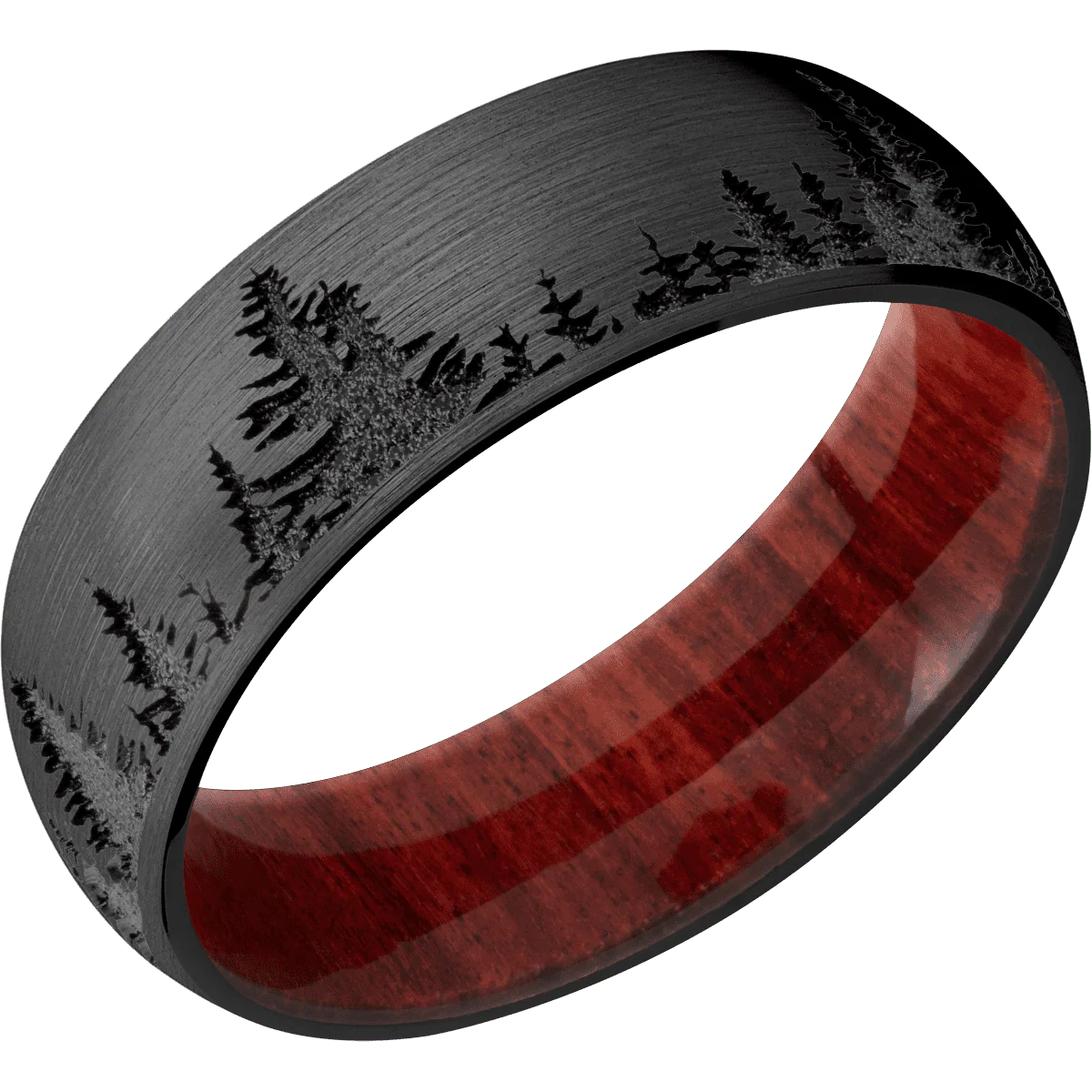 Zirconium + Satin Finish + Red Heart - Image 2