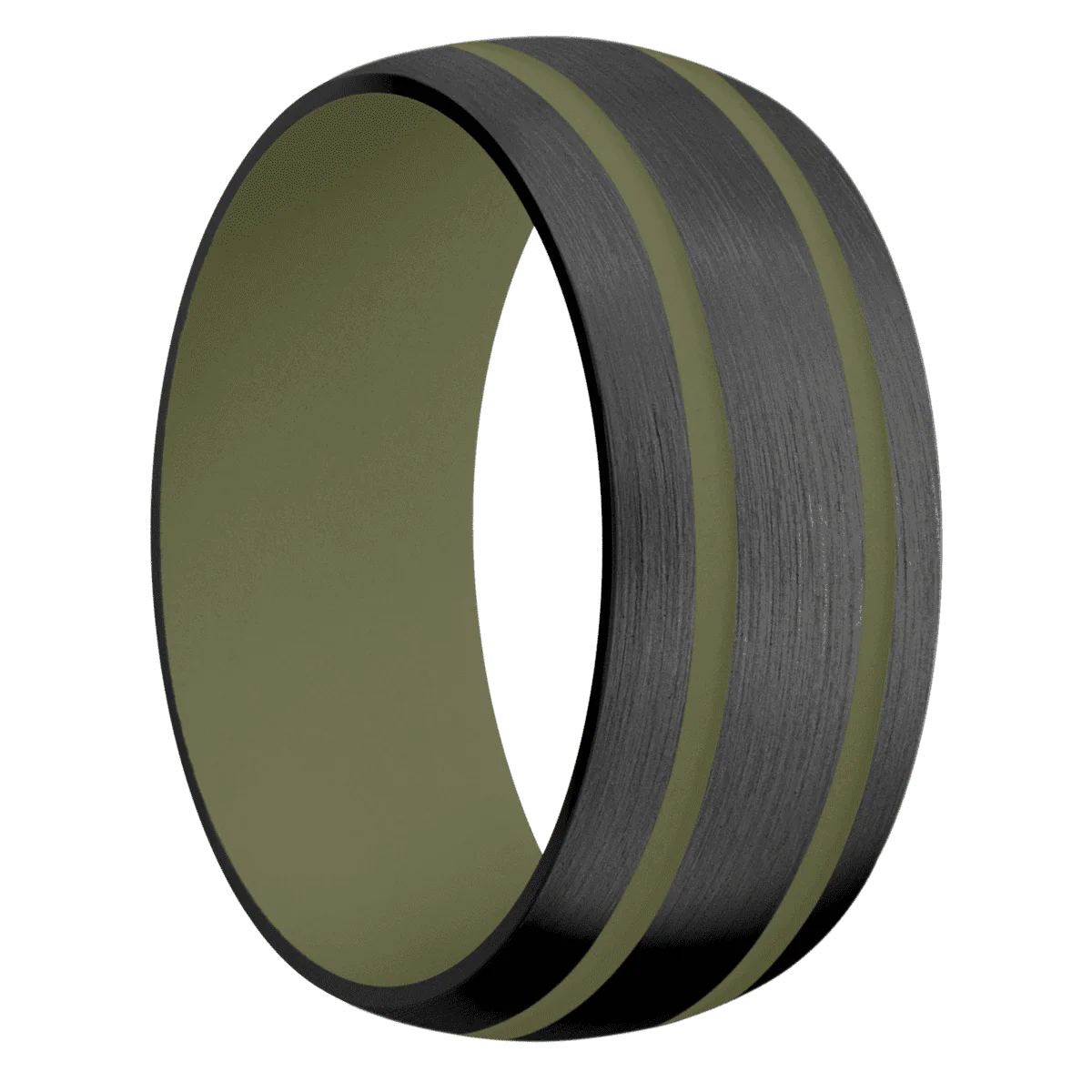 Zirconium + Satin Finish + Vintage Green