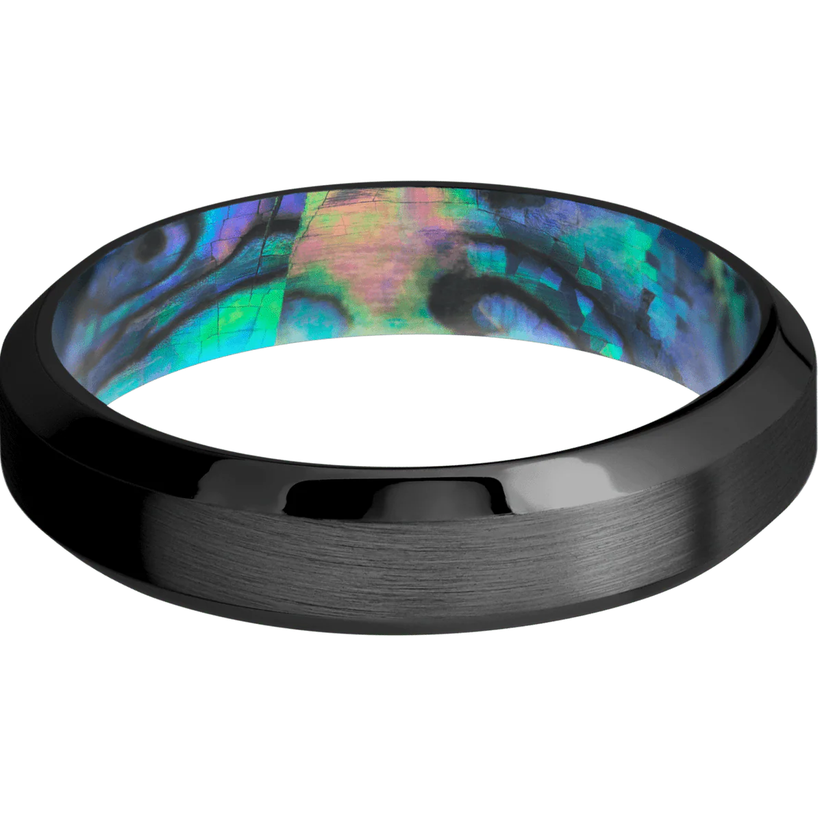 Zirconium + Satin , Polish Finish + Abalone - Image 3