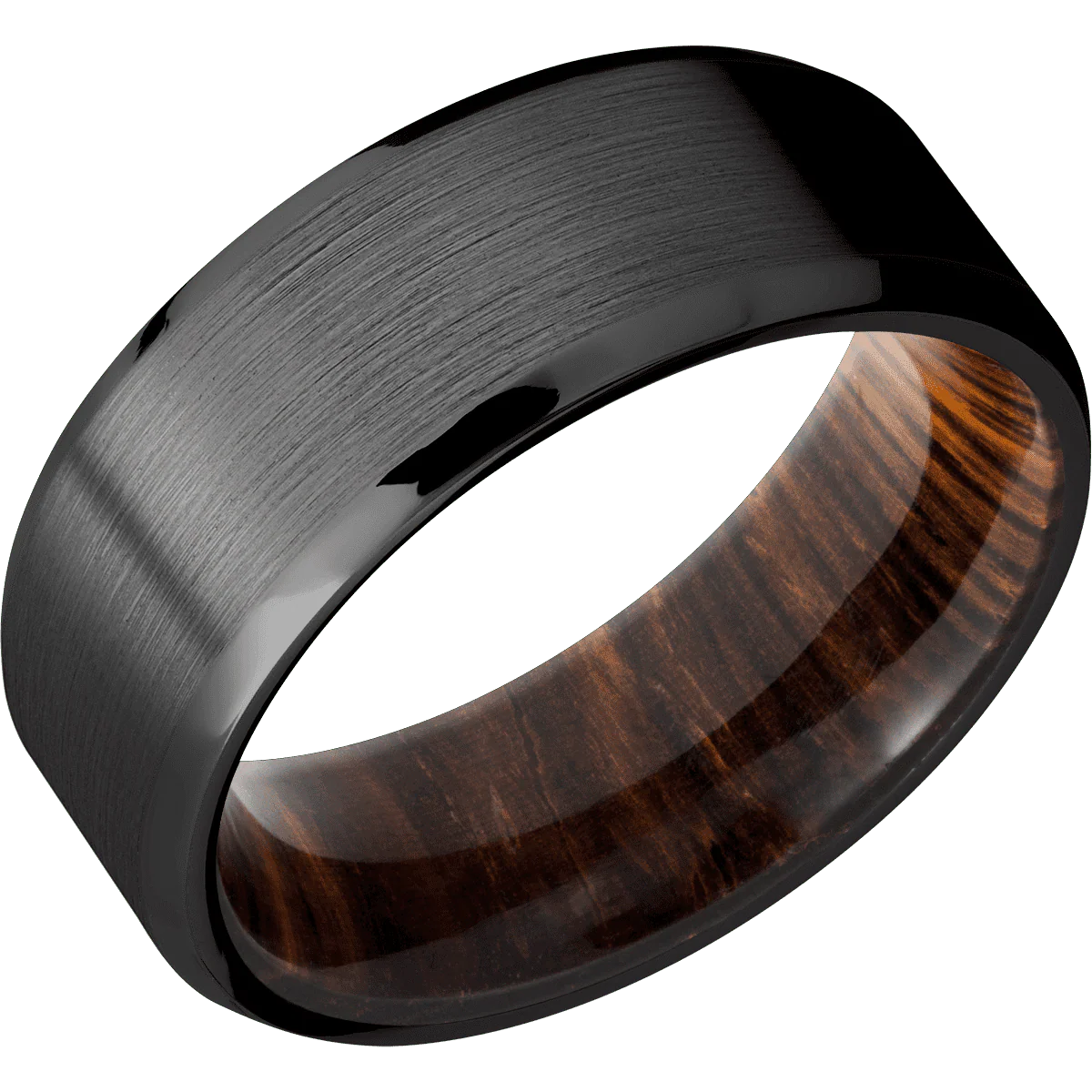 Zirconium + Satin , Polish Finish + Cocobolo - Image 2