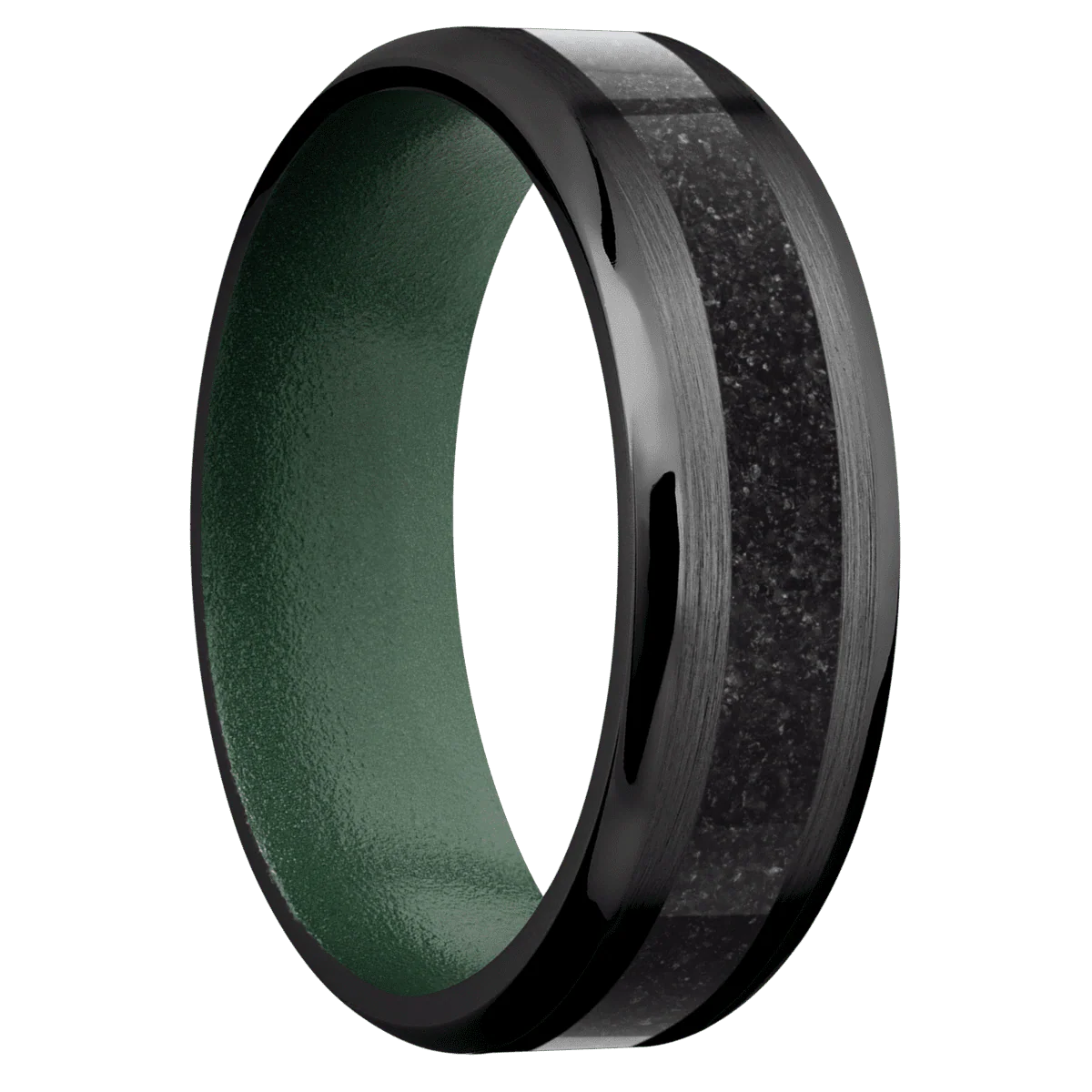 Zirconium + Satin , Polish Finish + Eastern Green