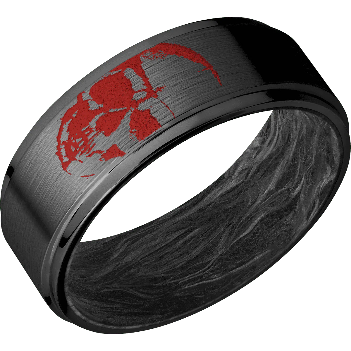 Zirconium + Satin , Polish Finish + Forged Carbon Fiber - Image 2