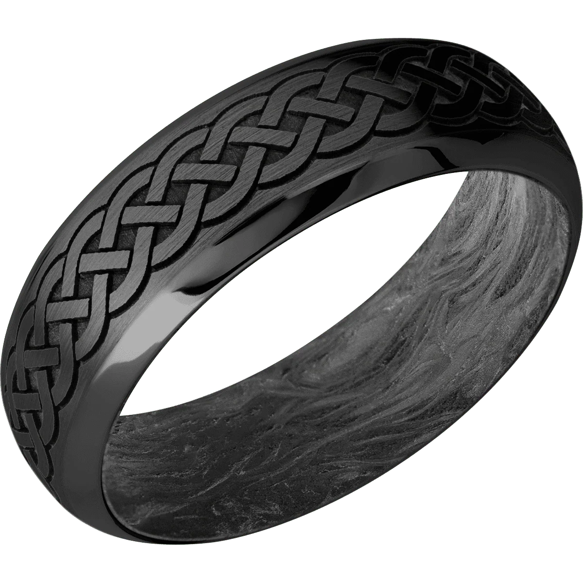Zirconium + Satin , Polish Finish + Forged Carbon Fiber - Image 2