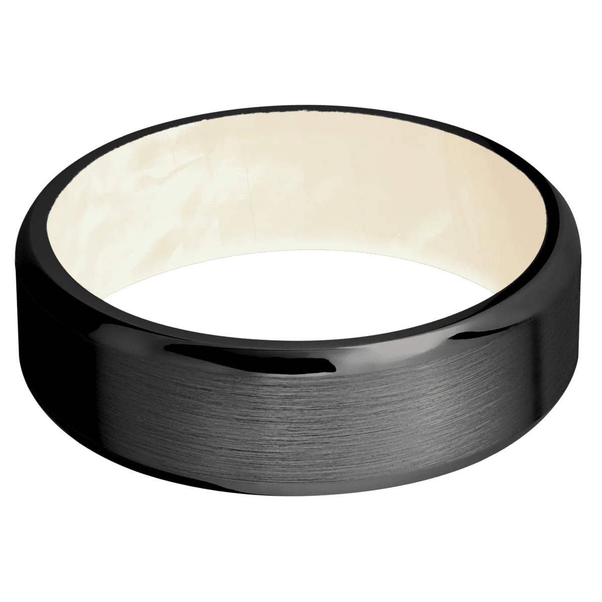 Zirconium + Satin , Polish Finish + Freshwater Mother of Pearl - Image 3