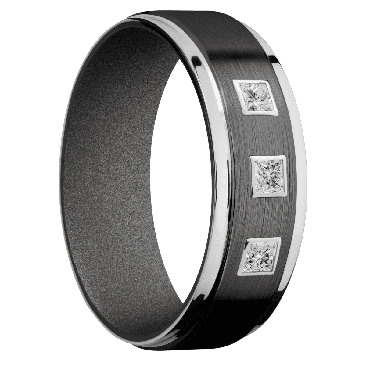 Zirconium + Satin , Polish Finish + Gun Metal Grey