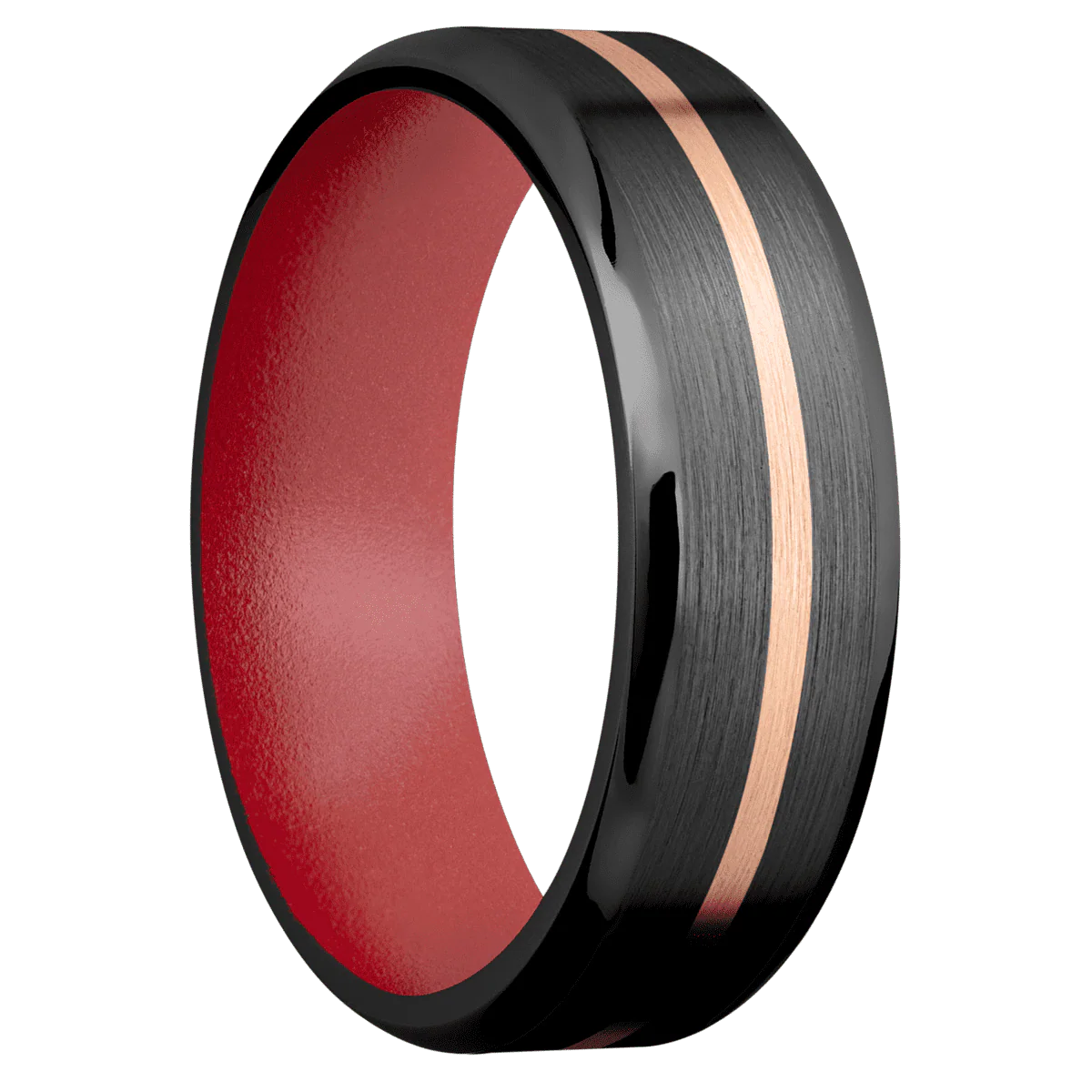Zirconium + Satin , Polish Finish + Habanero Red