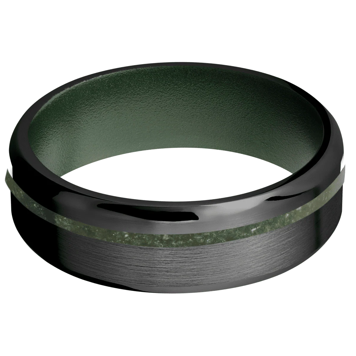 Zirconium + Satin , Polish Finish + Highland Green - Image 3