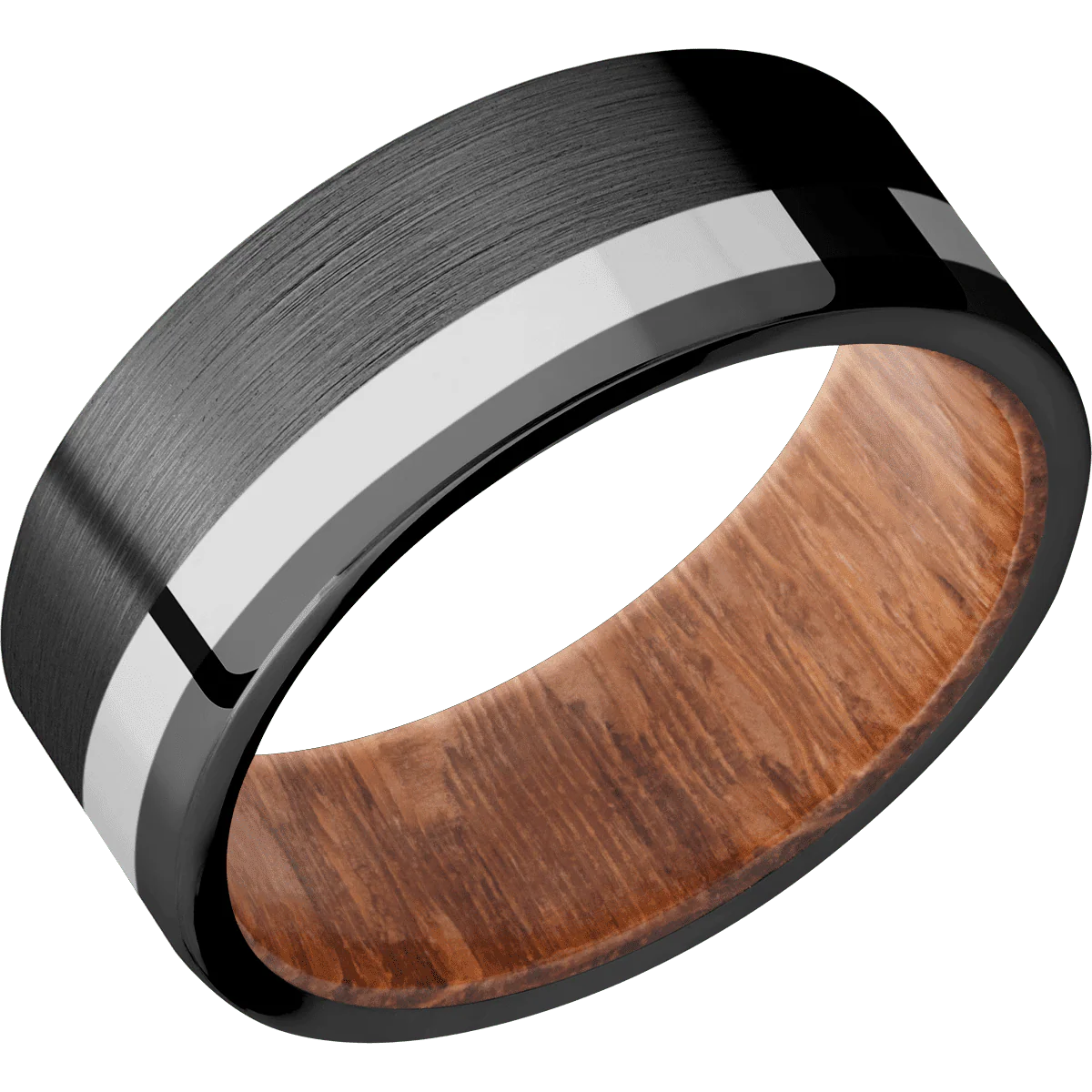 Zirconium + Satin , Polish Finish + Leopard Wood - Image 2