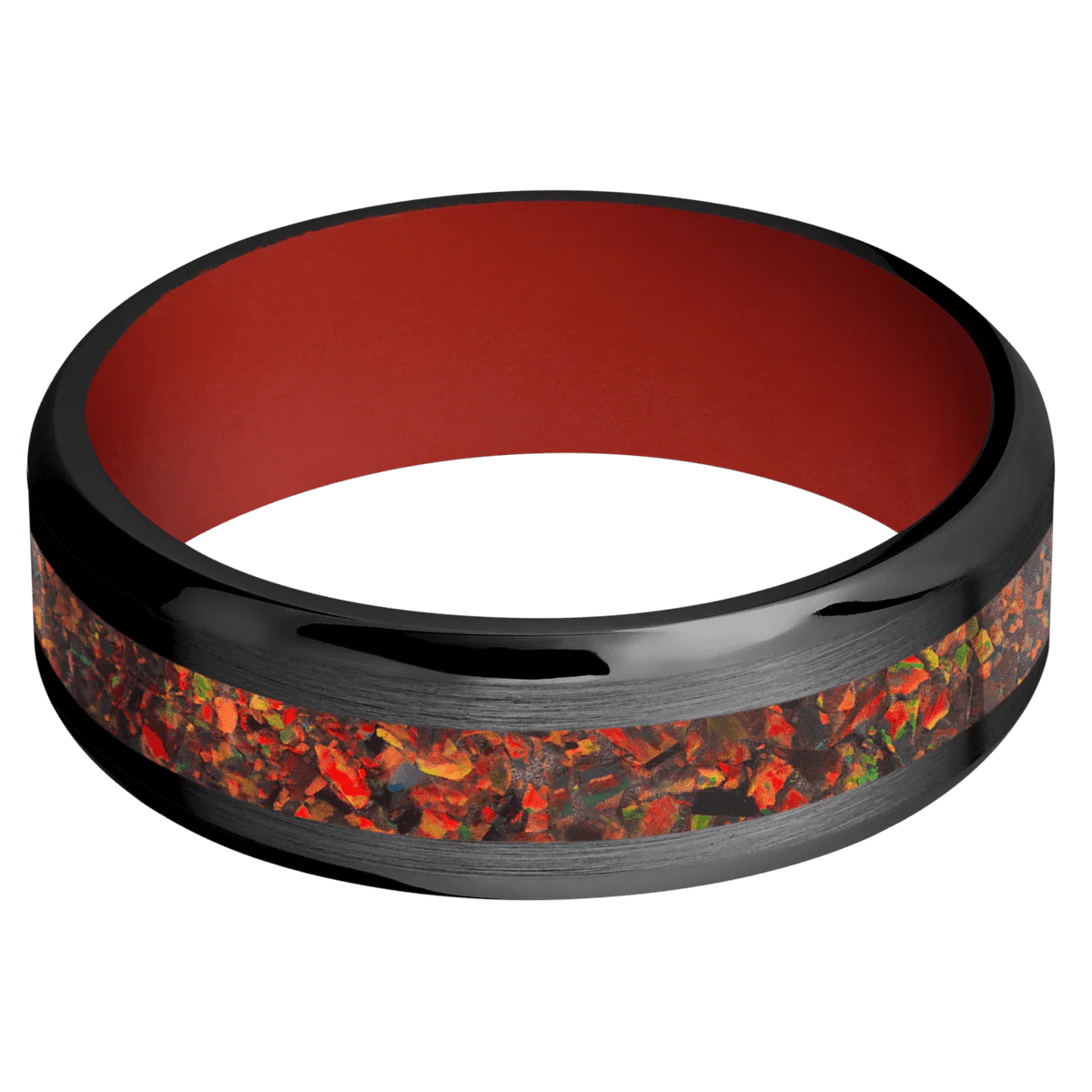 Zirconium + Satin , Polish Finish + Red Apple - Image 3