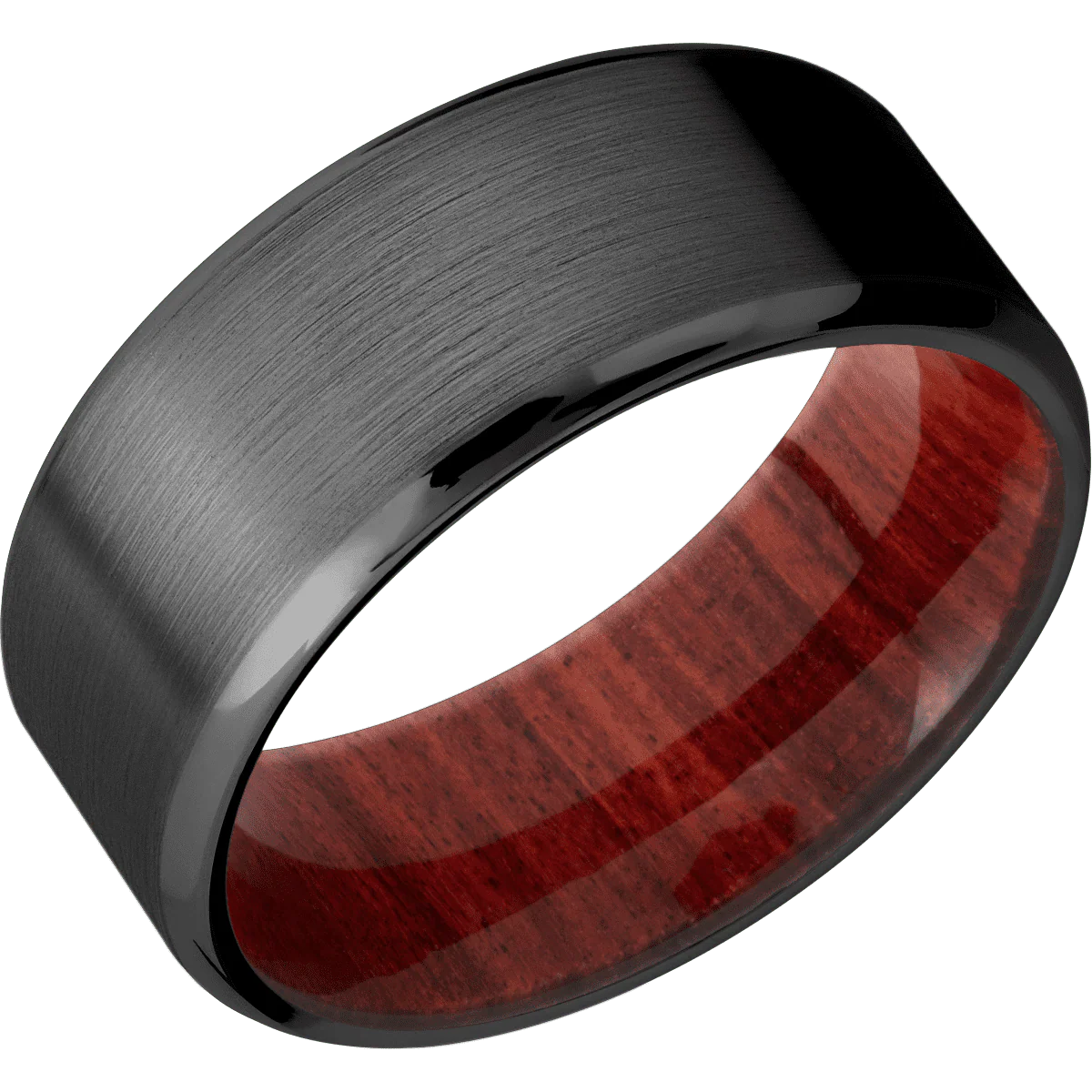 Zirconium + Satin , Polish Finish + Red Heart - Image 2