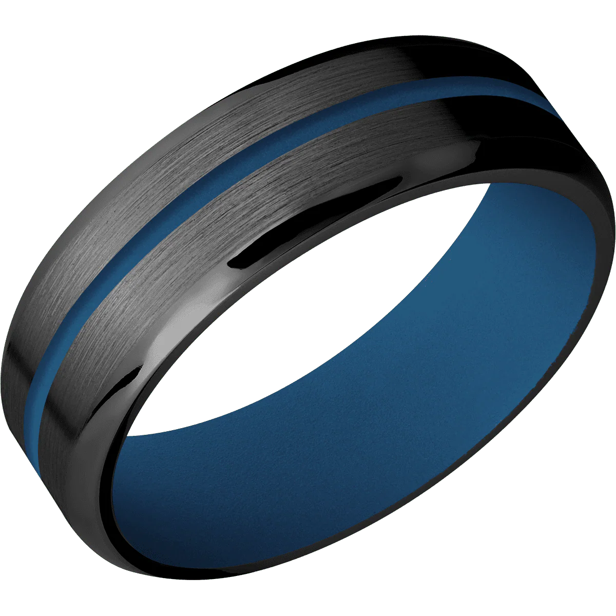 Zirconium + Satin , Polish Finish + Ridgeway Blue - Image 2