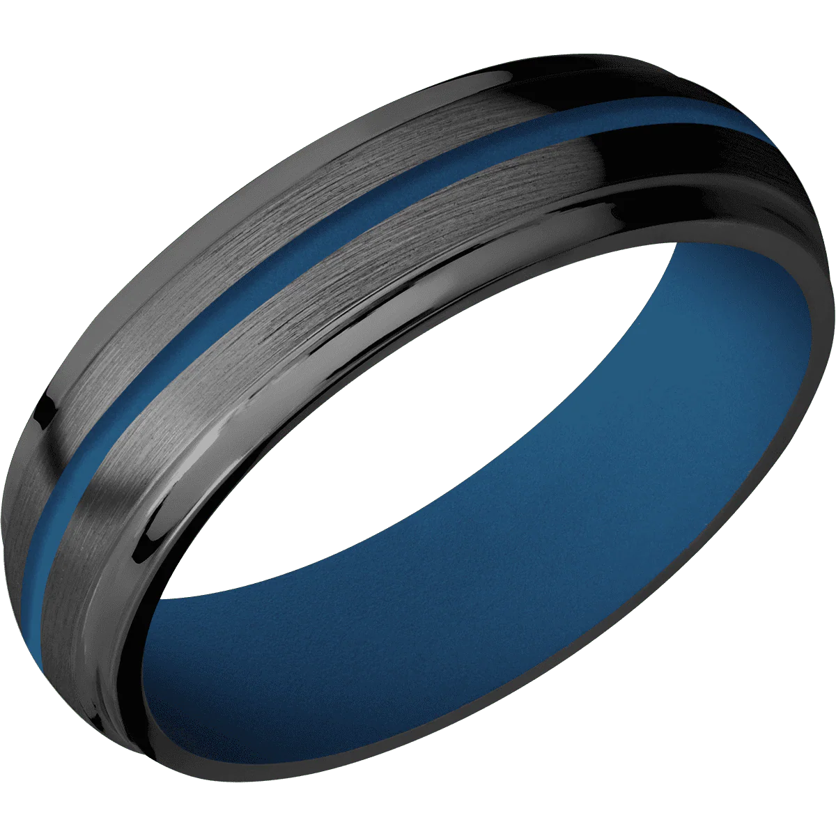 Zirconium + Satin , Polish Finish + Ridgeway Blue - Image 2