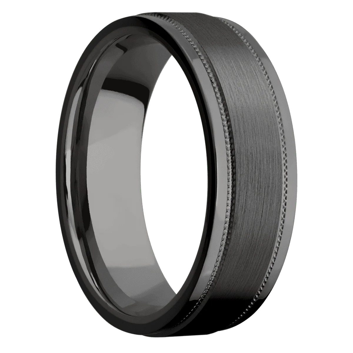 Zirconium + Satin , Polish Finish + Tantalum Noir