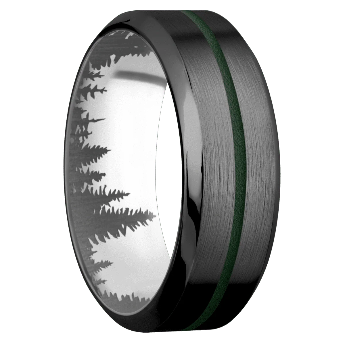 Zirconium + Satin , Polish Finish + Titanium