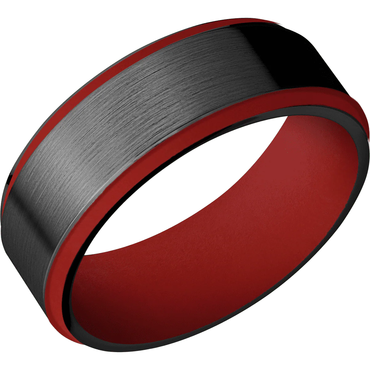 Zirconium + Satin , Polish Finish + USMC Red - Image 2