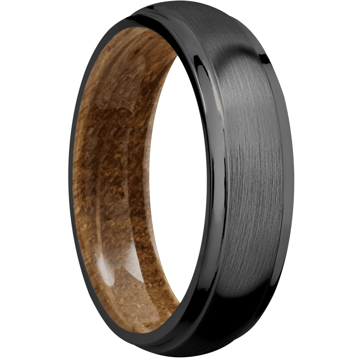 Zirconium + Satin , Polish Finish + Whiskey Barrel