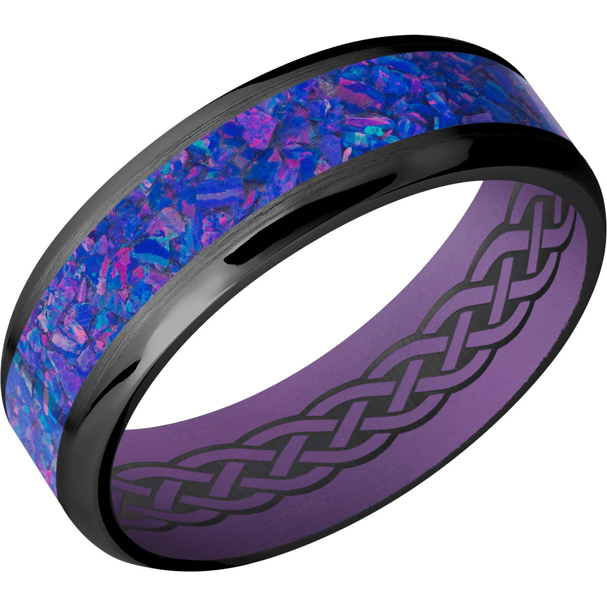 Zirconium + Satin , Polish Finish + Wild Purple - Image 2