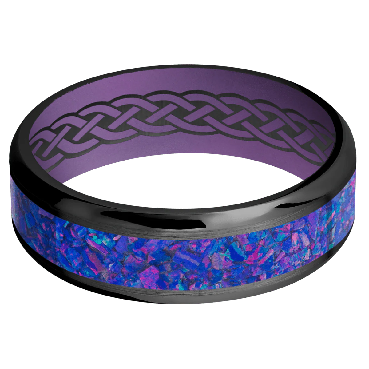 Zirconium + Satin , Polish Finish + Wild Purple - Image 3