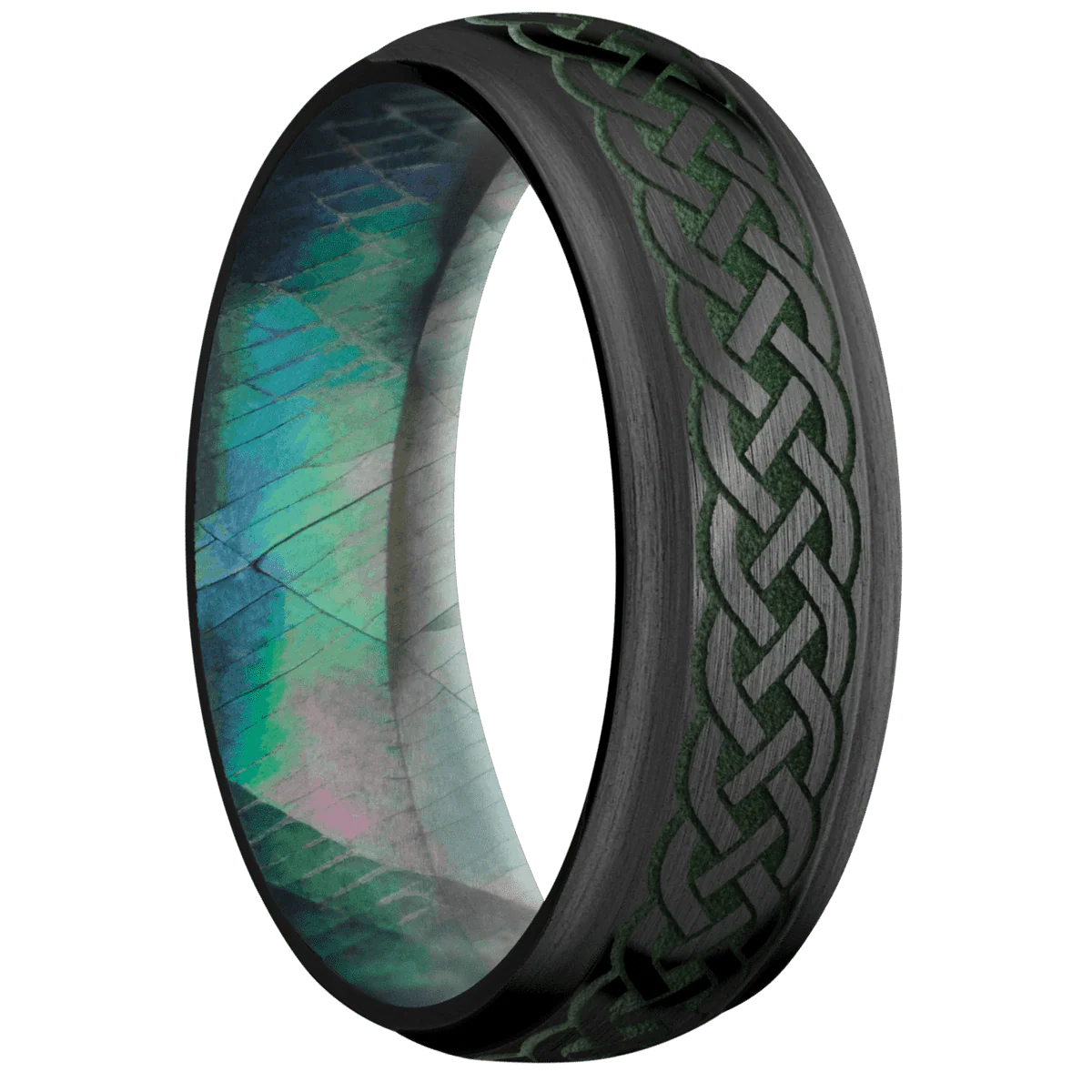 Zirconium + Satin , Satin Finish + Black Mother of Pearl
