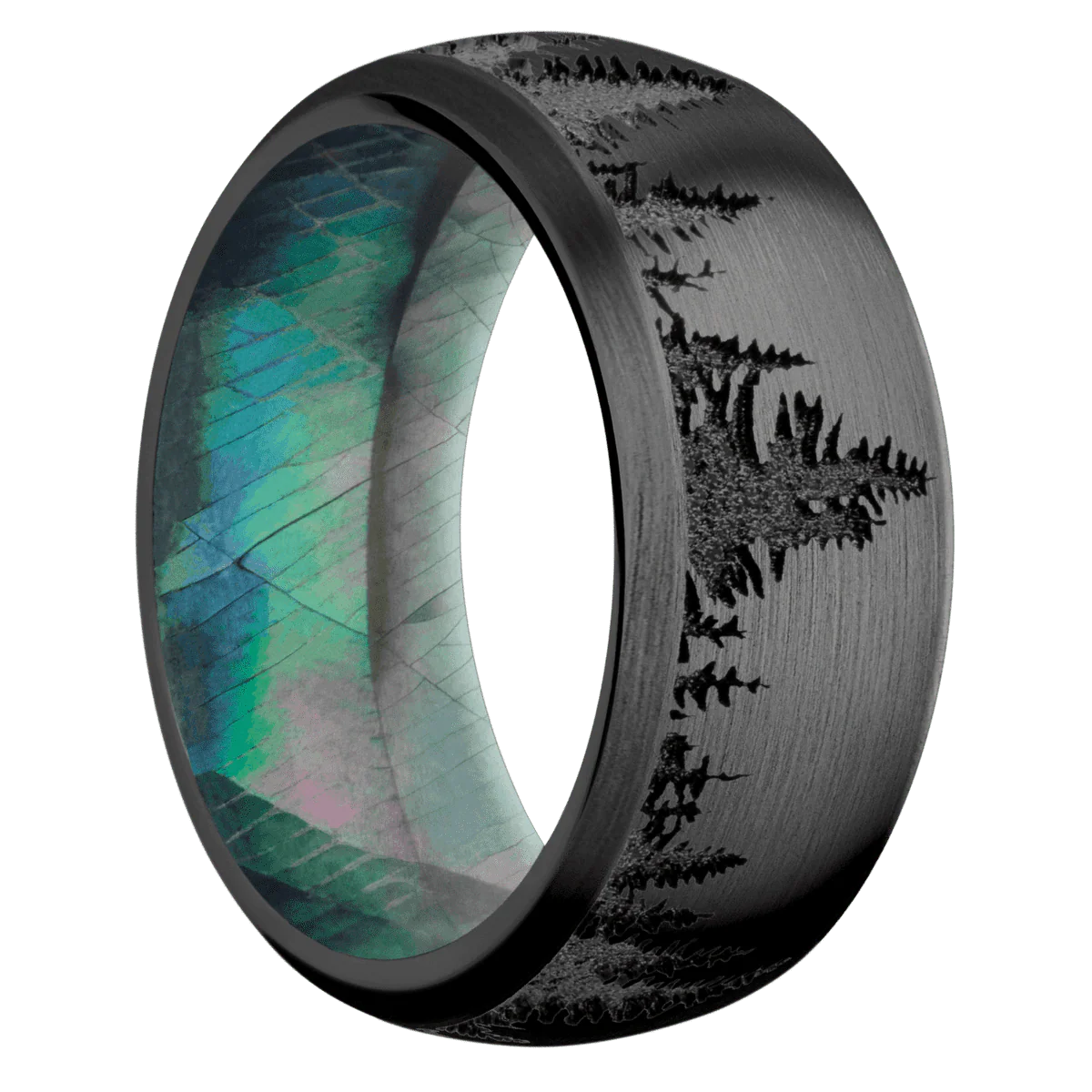 Zirconium + Satin , Satin Finish + Black Mother of Pearl