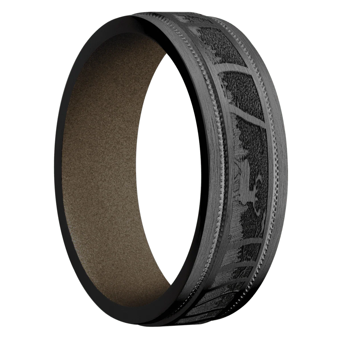Zirconium + Satin , Satin Finish + Burnt Bronze