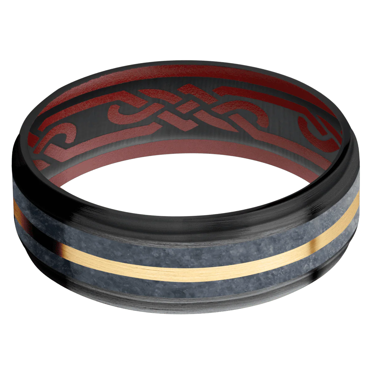 Zirconium + Satin , Satin Finish + Crimson - Image 3