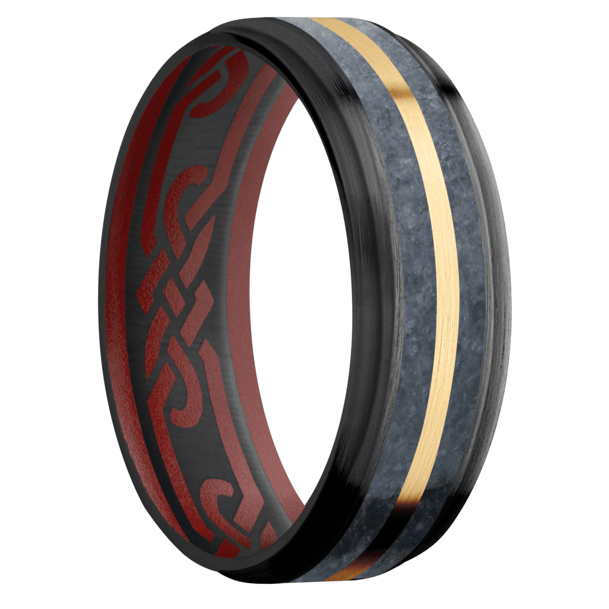 Zirconium + Satin , Satin Finish + Crimson