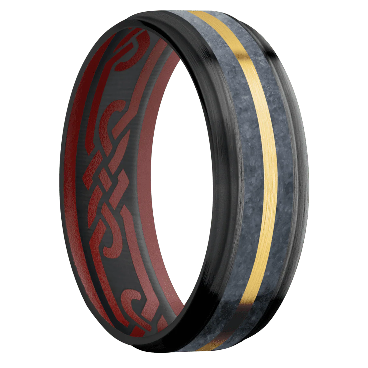 Zirconium + Satin , Satin Finish + Crimson