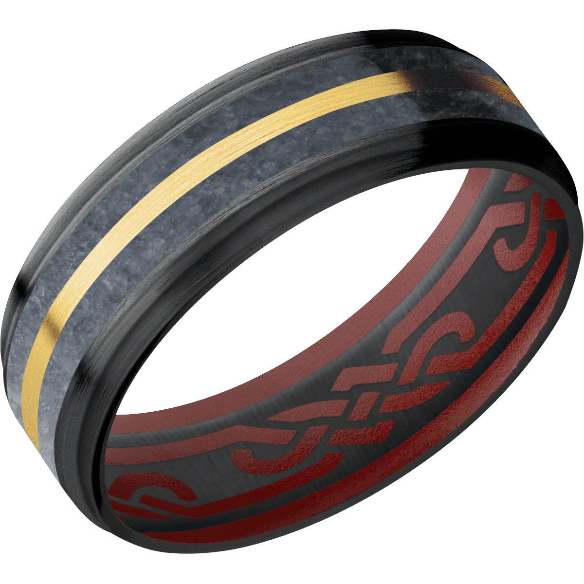 Zirconium + Satin , Satin Finish + Crimson - Image 2