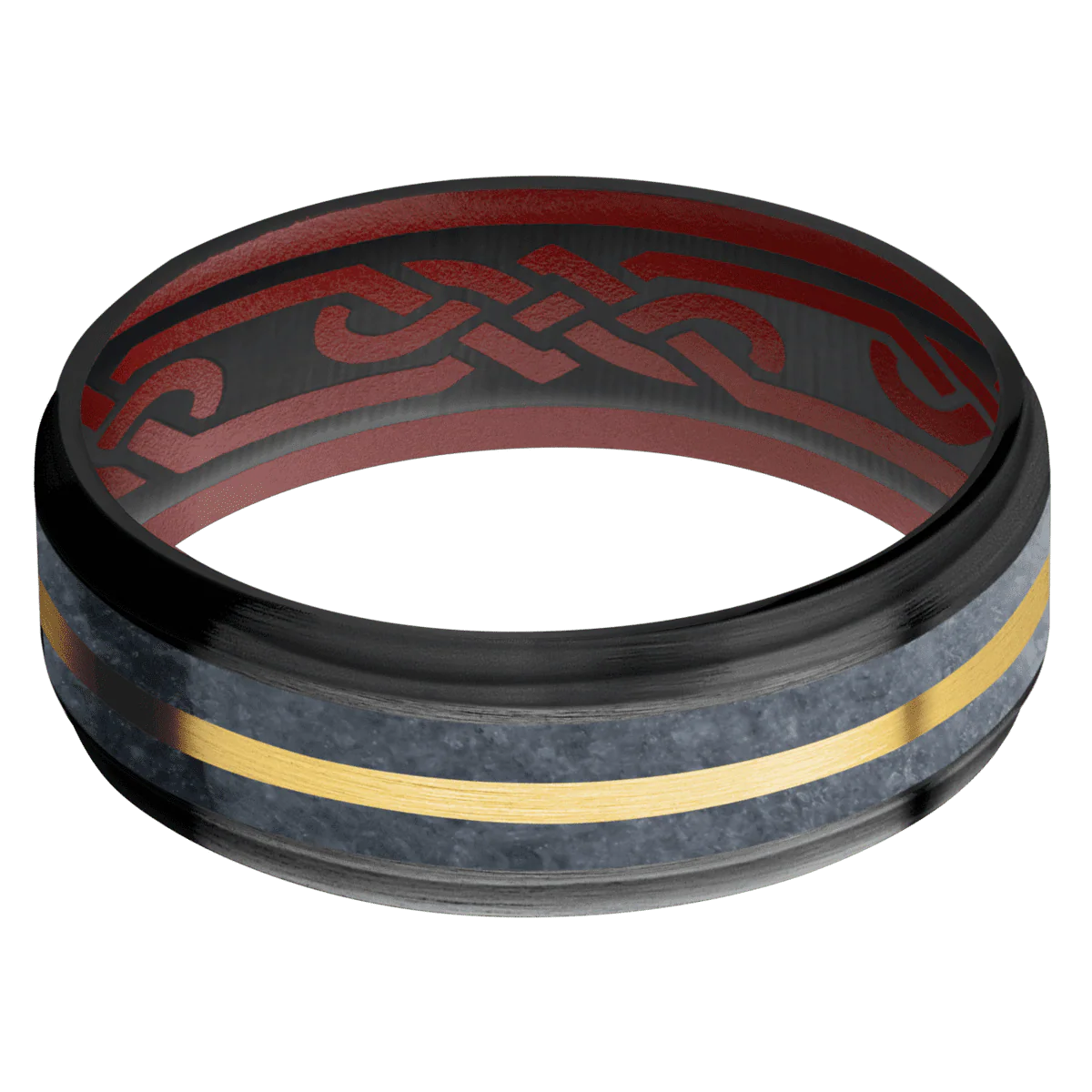 Zirconium + Satin , Satin Finish + Crimson - Image 3