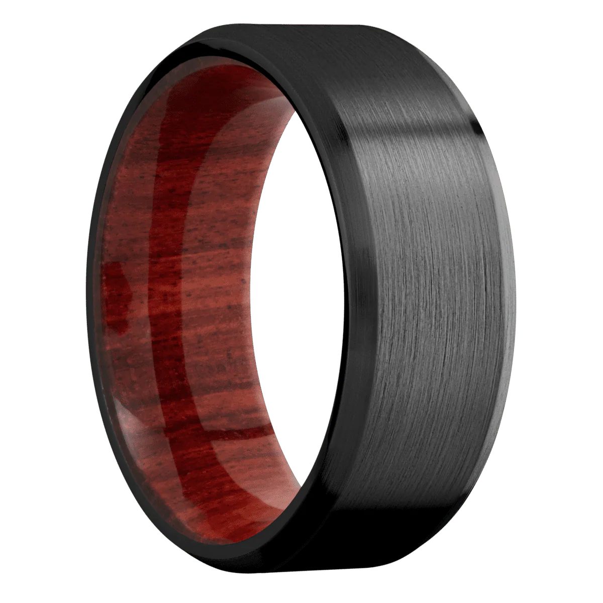 Zirconium + Satin , Satin Finish + Red Heart
