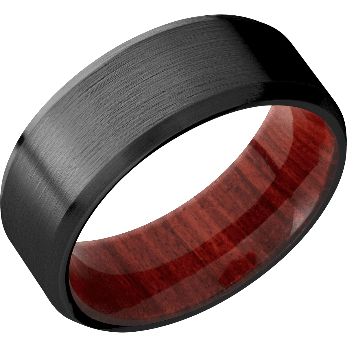 Zirconium + Satin , Satin Finish + Red Heart - Image 2