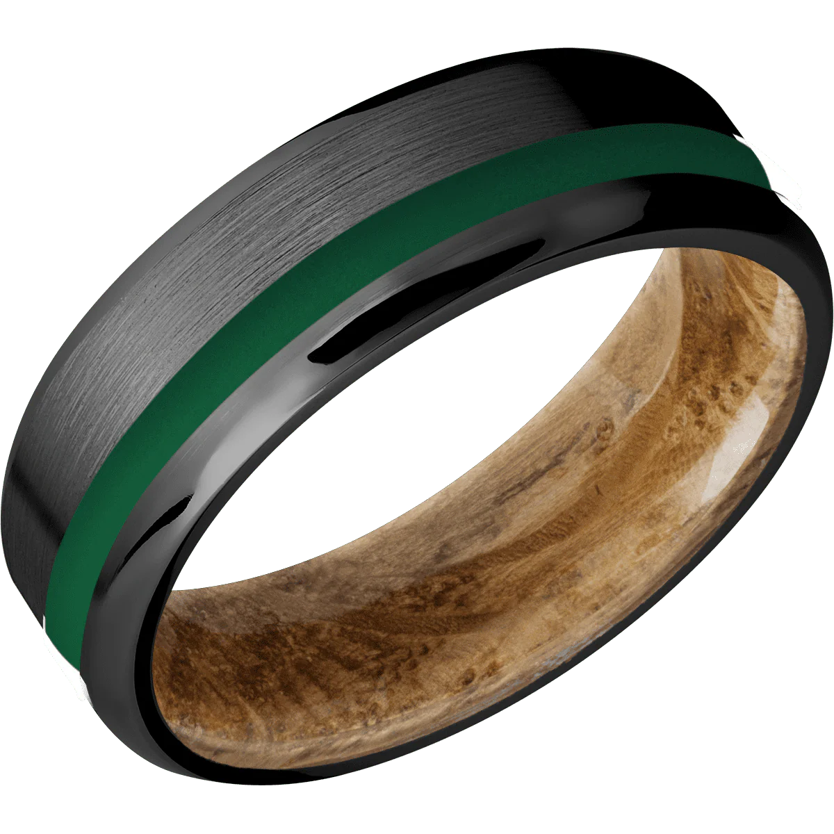 Zirconium + Satin , Satin Finish + Whiskey Barrel - Image 2