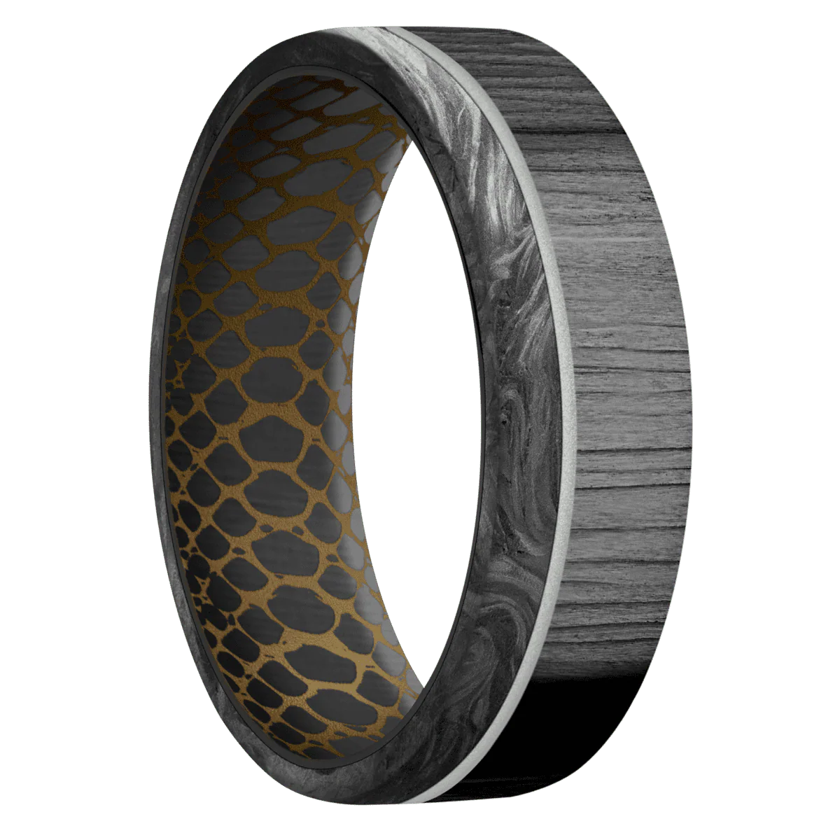 Zirconium + Treebark1 Finish + Burnt Bronze