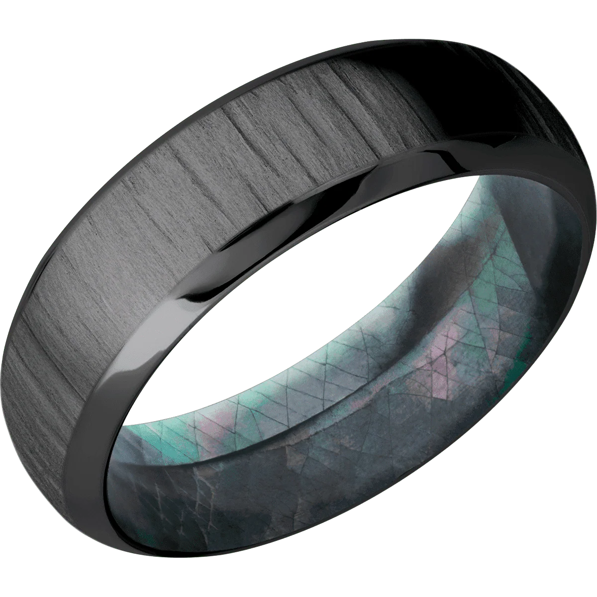 Zirconium + Treebark1 , Polish Finish + Black Mother of Pearl - Image 2