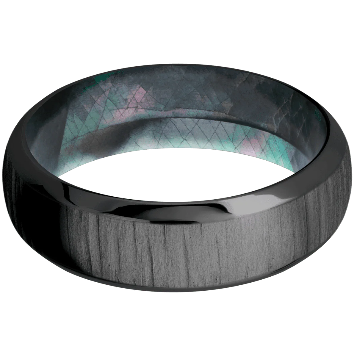Zirconium + Treebark1 , Polish Finish + Black Mother of Pearl - Image 3