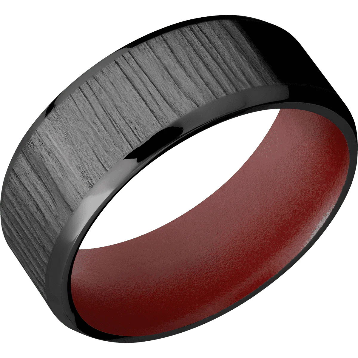 Zirconium + Treebark1 , Polish Finish + Crimson - Image 2